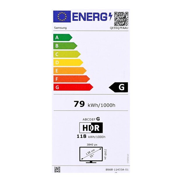 Telewizor SAMSUNG QE55Q7F4A QLED 55  4K Ultra HD Tizen Dolby Atmos DVB-T2 Czarny