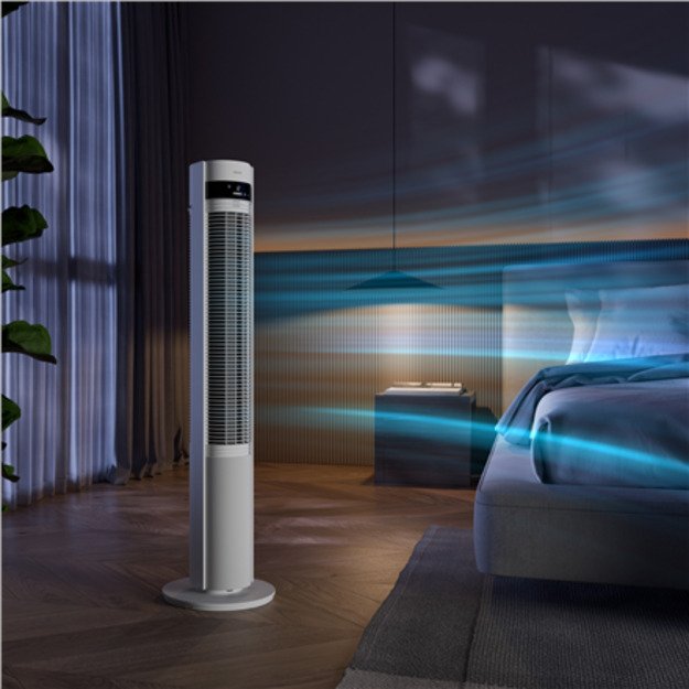 Duux Fan | Elevate | Tower Fan | White | Diameter 29 cm | Number of speeds 12 | Oscillation | 4-40 W 1