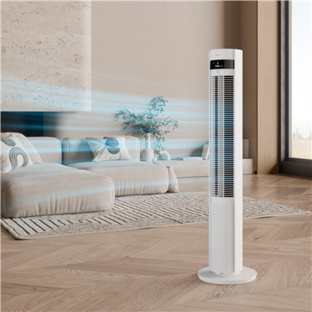 Duux Fan | Elevate | Tower Fan | White | Diameter 29 cm | Number of speeds 12 | Oscillation | 4-40 W 3