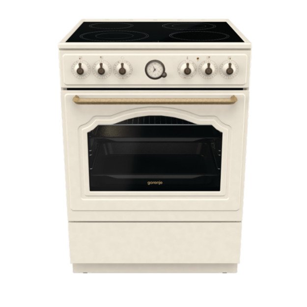 Gorenje GECS6B70CLI Freestanding cooker Ceramic hob Beige