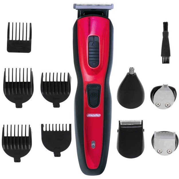Mesko | Trimmer 5 in 1 | MS 2931 | Cordless | Number of length steps | Black/Red 5