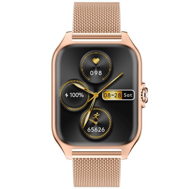 I&scaron;manusis laikrodis su lietuvi&scaron;ku meniu ir dviem apyrankėmis Garett GRC Activity 2 Gold matt 5