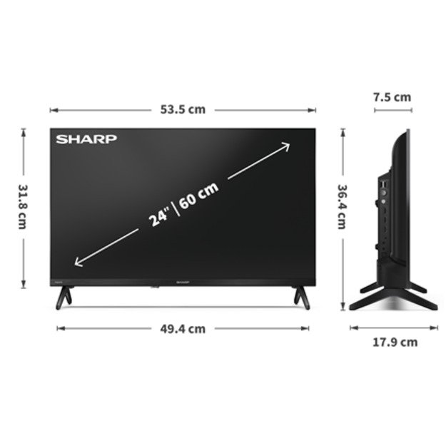 Sharp | 24HF2265E | 24 | Smart TV | Google TV