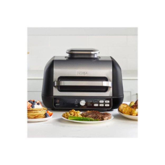NINJA | Foodi MAX Pro Health Grill, Flat Plate and Air Fryer | AG651EU | Capacity 3.8 L | Black 6