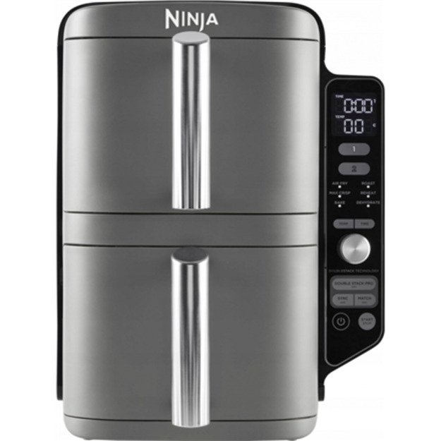 NINJA Double Stack XL Air Fryer | SL400EU | Power 2470 W | Capacity 9.5 L | Black/Grey 4