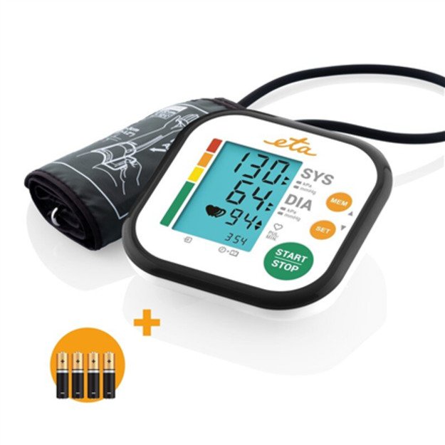 ETA | Upper Arm Blood Pressure Monitor | ETA229790000 | Memory function | Number of users 2 user(s) | 4 | Suitable for home use. 4