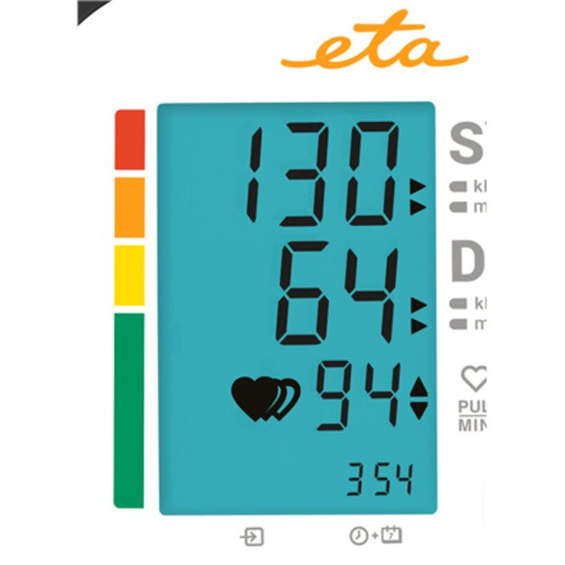 ETA | Upper Arm Blood Pressure Monitor | ETA229790000 | Memory function | Number of users 2 user(s) | 4 | Suitable for home use. 1