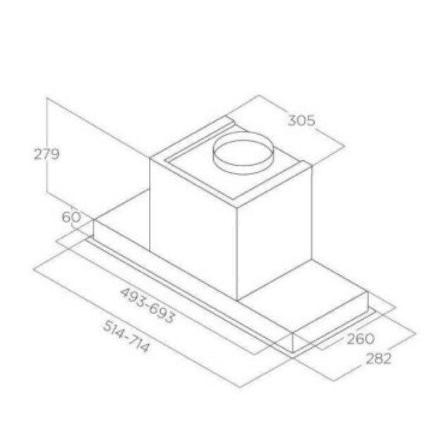 ELICA HIDDEN 2.0 BL MAT/A/52, PRF0197740 2