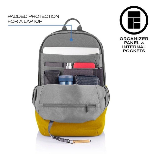 XD DESIGN ANTI-THEFT BACKPACK BOBBY SOFT YELLOW P/N: P705.798 11