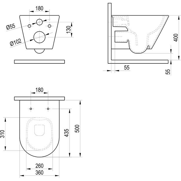 RAVAK Flow RimOff, X01985 1