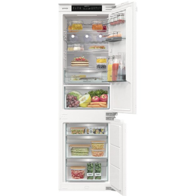 Gorenje Refrigerator | NRKI517E82WF | Energy efficiency class E | Built-in | Combi | Height 177.2 cm | No Frost system | Fridge 4