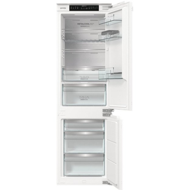 Gorenje Refrigerator | NRKI517E82WF | Energy efficiency class E | Built-in | Combi | Height 177.2 cm | No Frost system | Fridge 3