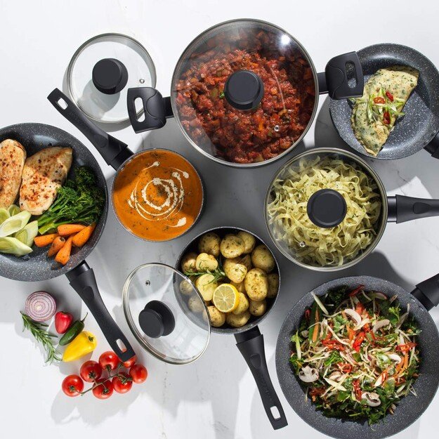 Progress BW12901EU7 Marble Ceramic 20cm Stir-Fry Pan