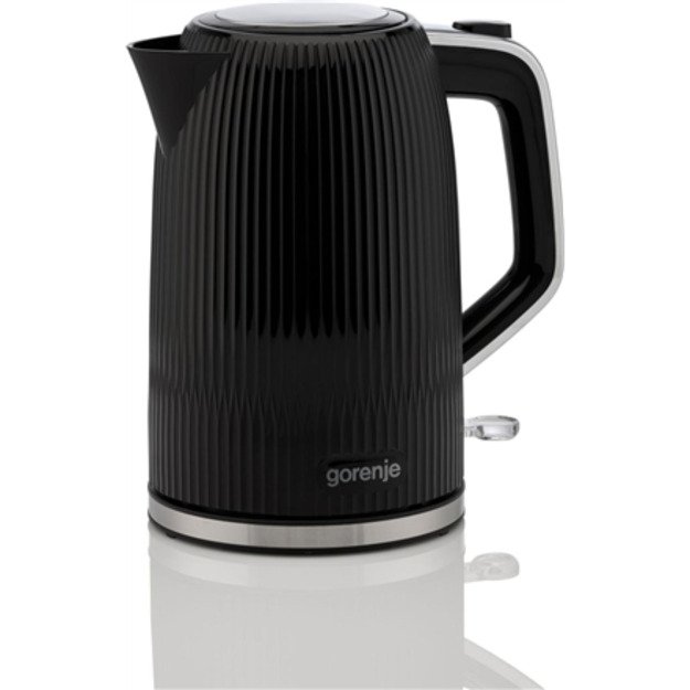 Gorenje K17DPB | Kettle | Electric | 1.7 L | 2200 W | Plastic/Stainless steel | 360&deg; rotational base | Black