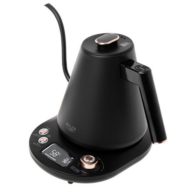 Adler Kettle | AD 1349 | Electric | 1100 W | 1 L | Stainless steel | 360&deg; rotational base | Black/Gold 10