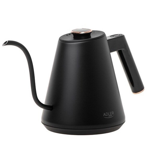 Adler Kettle | AD 1349 | Electric | 1100 W | 1 L | Stainless steel | 360&deg; rotational base | Black/Gold 8