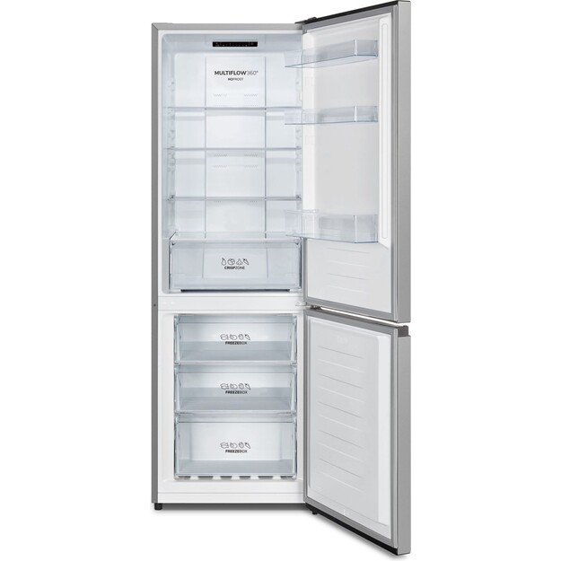 Gorenje NRK6182PS4 fridge-freezer Freestanding 292 L E Grey 1