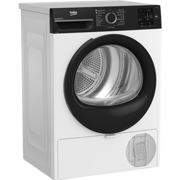 Beko BM3T37249WBB Dryer machine, Freestanding, Front loading, Drying capacity 7 kg, White | BEKO 7