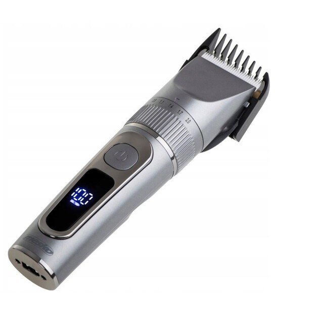 Mesko | Hair Clipper with LCD Display | MS 2843 | Cordless | Number of length steps 4 | Stainless Steel