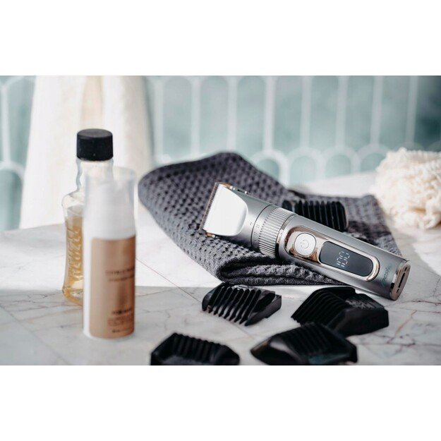 Mesko | Hair Clipper with LCD Display | MS 2843 | Cordless | Number of length steps 4 | Stainless Steel 3