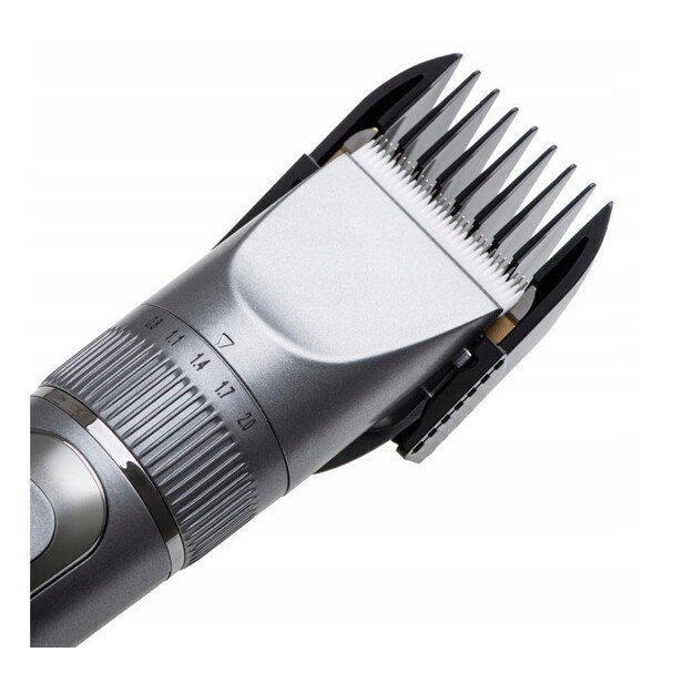 Mesko | Hair Clipper with LCD Display | MS 2843 | Cordless | Number of length steps 4 | Stainless Steel 9