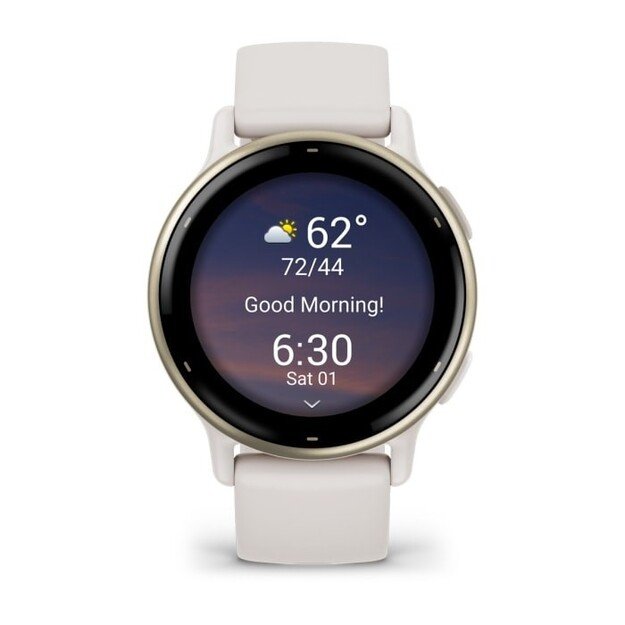 Garmin Vivoactive 5 3.05 cm (1.2 ) AMOLED Digital 390 x 390 pixels Touchscreen White Wi-Fi GPS (satellite) 5
