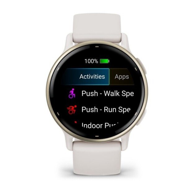 Garmin Vivoactive 5 3.05 cm (1.2 ) AMOLED Digital 390 x 390 pixels Touchscreen White Wi-Fi GPS (satellite) 3