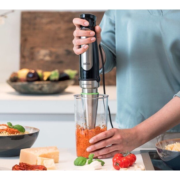 Braun MultiQuick 7 MQ 7045X 1.25 L Immersion blender 1000 W Black, Stainless steel 2