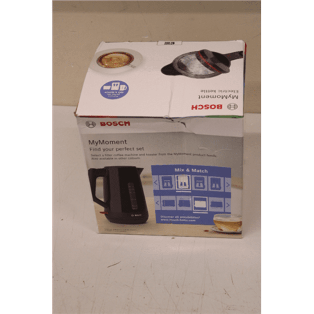 SALE OUT. | Bosch | Kettle | TWK1M123 | Electric | 2400 W | 1.7 L | Plastic | 360&deg; rotational base | Black | DAMAGED PACKAGING