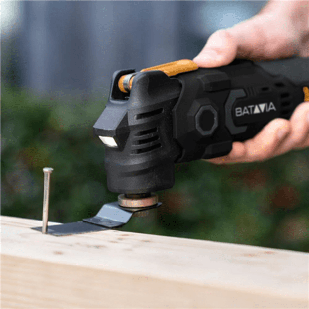 Batavia B.V. | 12V Cordless Anti-Vibration Multitool - Fixxpack 2.0 Set (incl. 2.0Ah battery and USB-C charging cable)