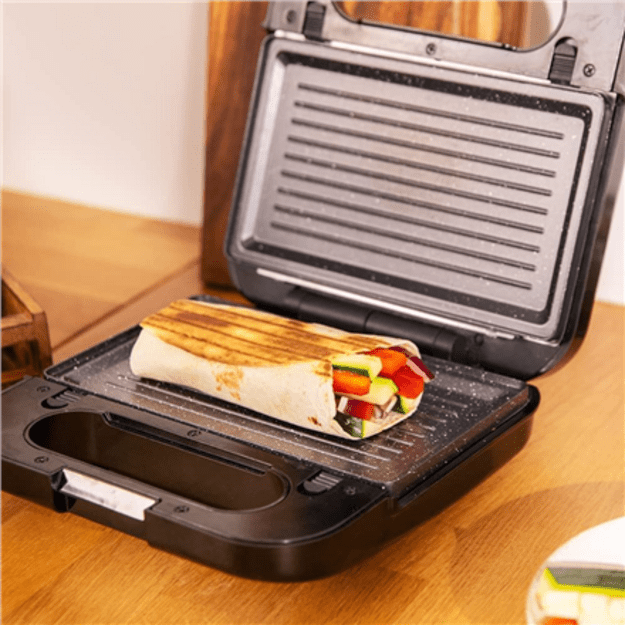 Cecotec Sandwich Maker | Rock&rsquo;nToast 4in1 | 1000 W | Number of plates 4 | Black