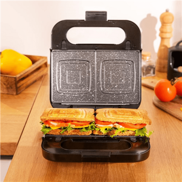Cecotec Sandwich Maker | Rock&rsquo;nToast 4in1 | 1000 W | Number of plates 4 | Black