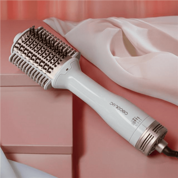 Cecotec Air Brush with Heating Plates | Air DryBold | Ceramic heating system | Ion conditioning | 1200 W | Gold/White