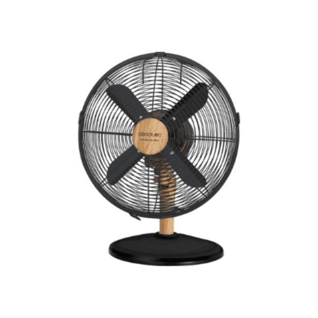 Cecotec EnergySilence 600 WoodDesk | Desktop Fan | Table Fan | 40 W | Diameter 30 cm | Number of speeds 3 | Oscillation | Beige