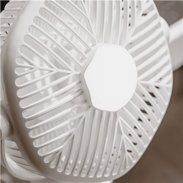 Adler Rechargeable fan with clip | AD 7335 | Table Fan | 6 W | Diameter 12.7 cm | Number of speeds 3 | Oscillation | White