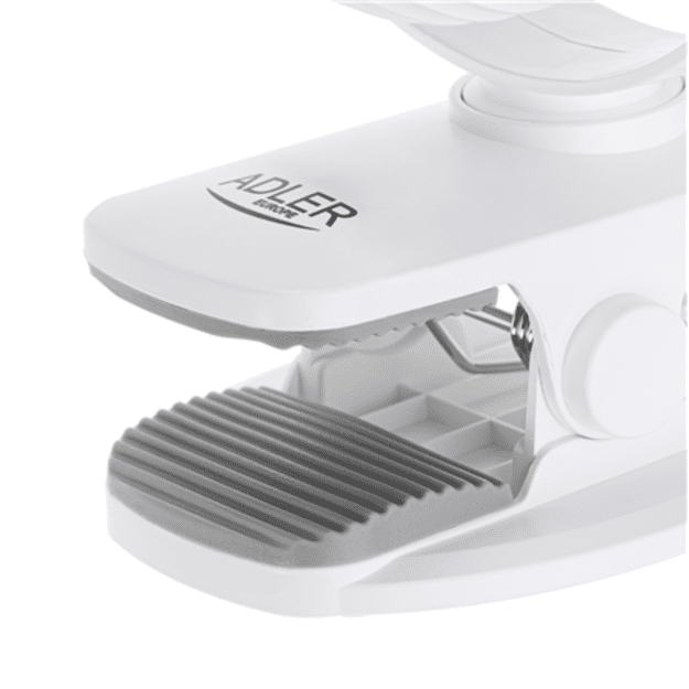 Adler Rechargeable fan with clip | AD 7335 | Table Fan | 6 W | Diameter 12.7 cm | Number of speeds 3 | Oscillation | White