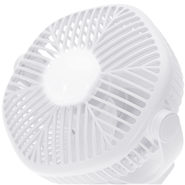Adler Rechargeable fan with clip | AD 7335 | Table Fan | 6 W | Diameter 12.7 cm | Number of speeds 3 | Oscillation | White