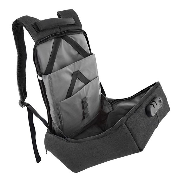 Tellur 15.6 Notebook Backpack Antitheft V2, USB port, black