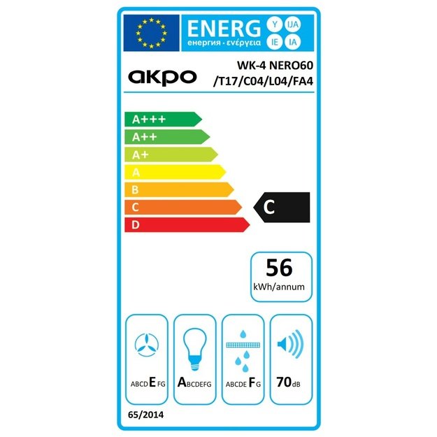 Akpo WK-4 Nero Line Eco 60 Wall-mounted Black