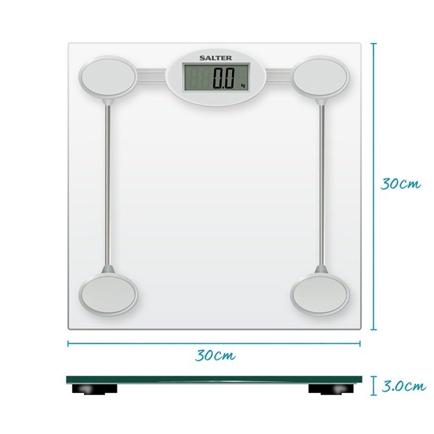 Salter 9018S SV3RCFEU16 Glass Electronic Bathroom Scale