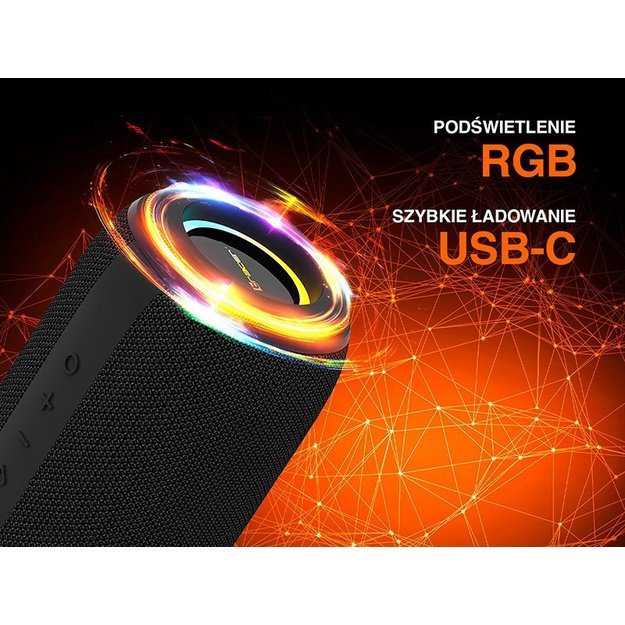 Tracer XtremeBeat Pro TWS Portable Bluetooth Speaker Black 40 W