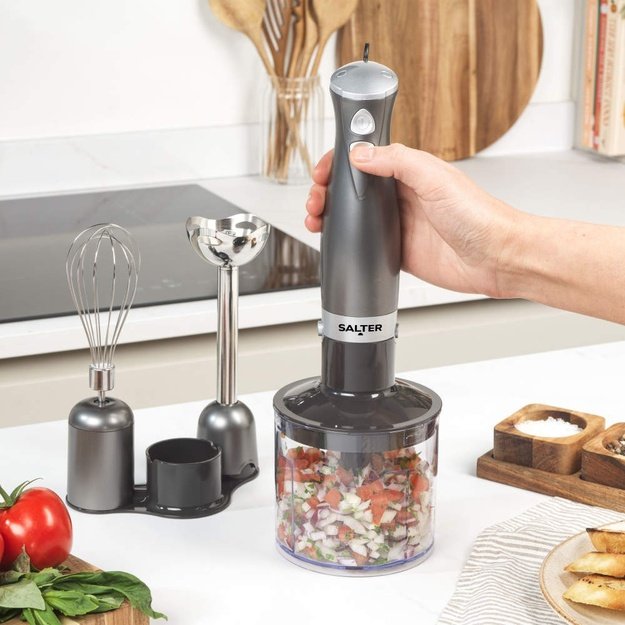 Salter EK2827GUNMETALFVDE  Cosmos 3 in 1  Blender Set