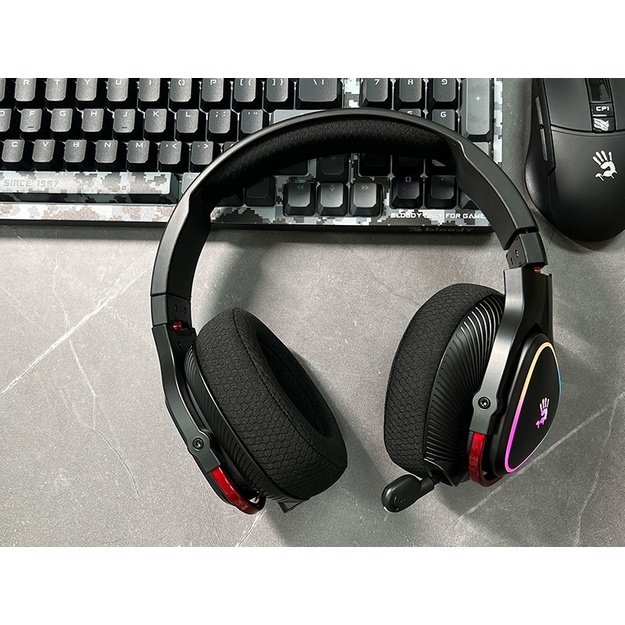 A4Tech 47751 Bloody MR710 RGB Gaming Wireless Headset, Black