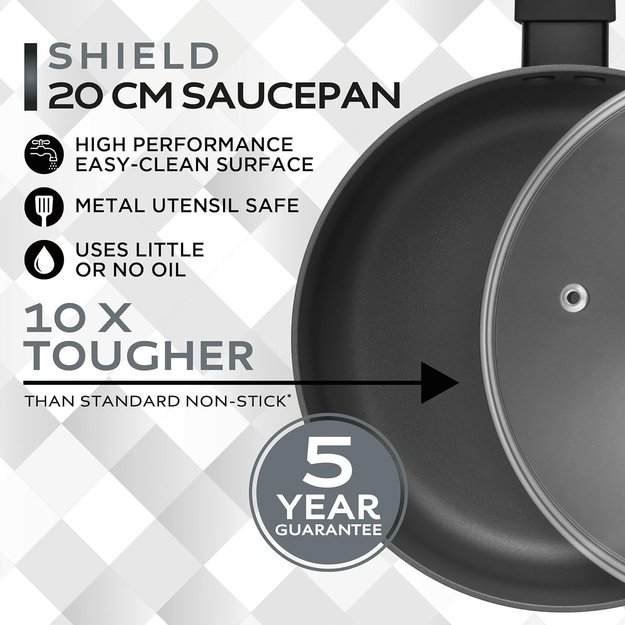 Russell Hobbs RH028412EU7 Shield 20cm Saucepan