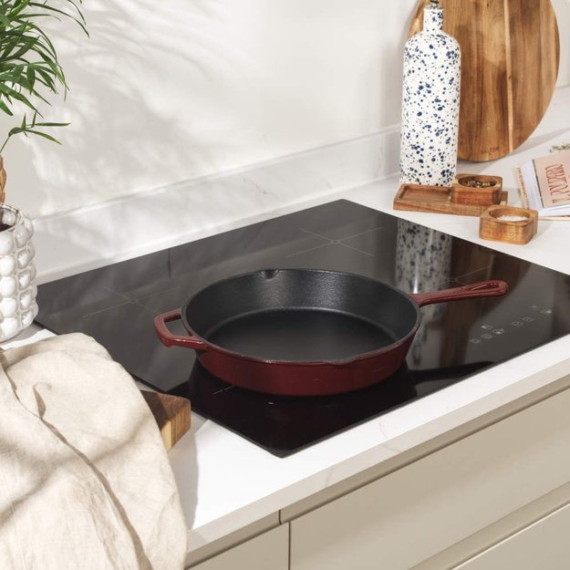 Salter BW13773R 26cm Cast Iron FryPan, Red
