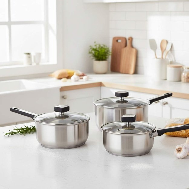Salter BW14627 Expert  3 Piece (16/18/20cm)  Pan Set