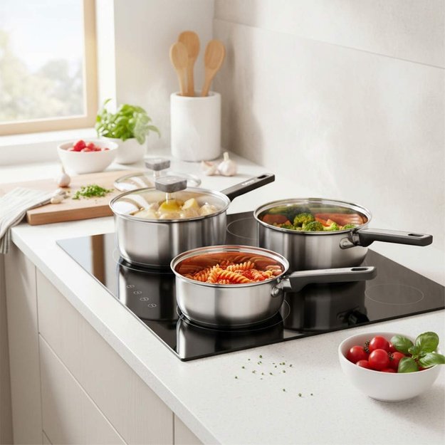 Salter BW14627 Expert  3 Piece (16/18/20cm)  Pan Set