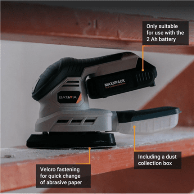 Batavia 18V detail sander Without battery and charger