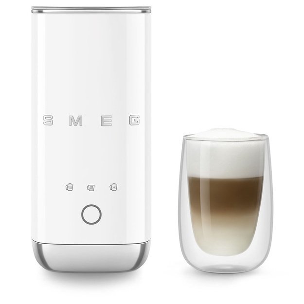 &bdquo;Smeg&ldquo; pieno plakiklis MFF02WHEU, 3 funkcijos, nelimpantis, 500 W, baltas
