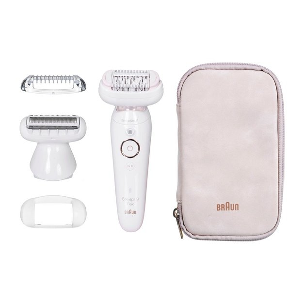 Braun Silk-&eacute;pil 9 9002 epilator 40 tweezers White,
